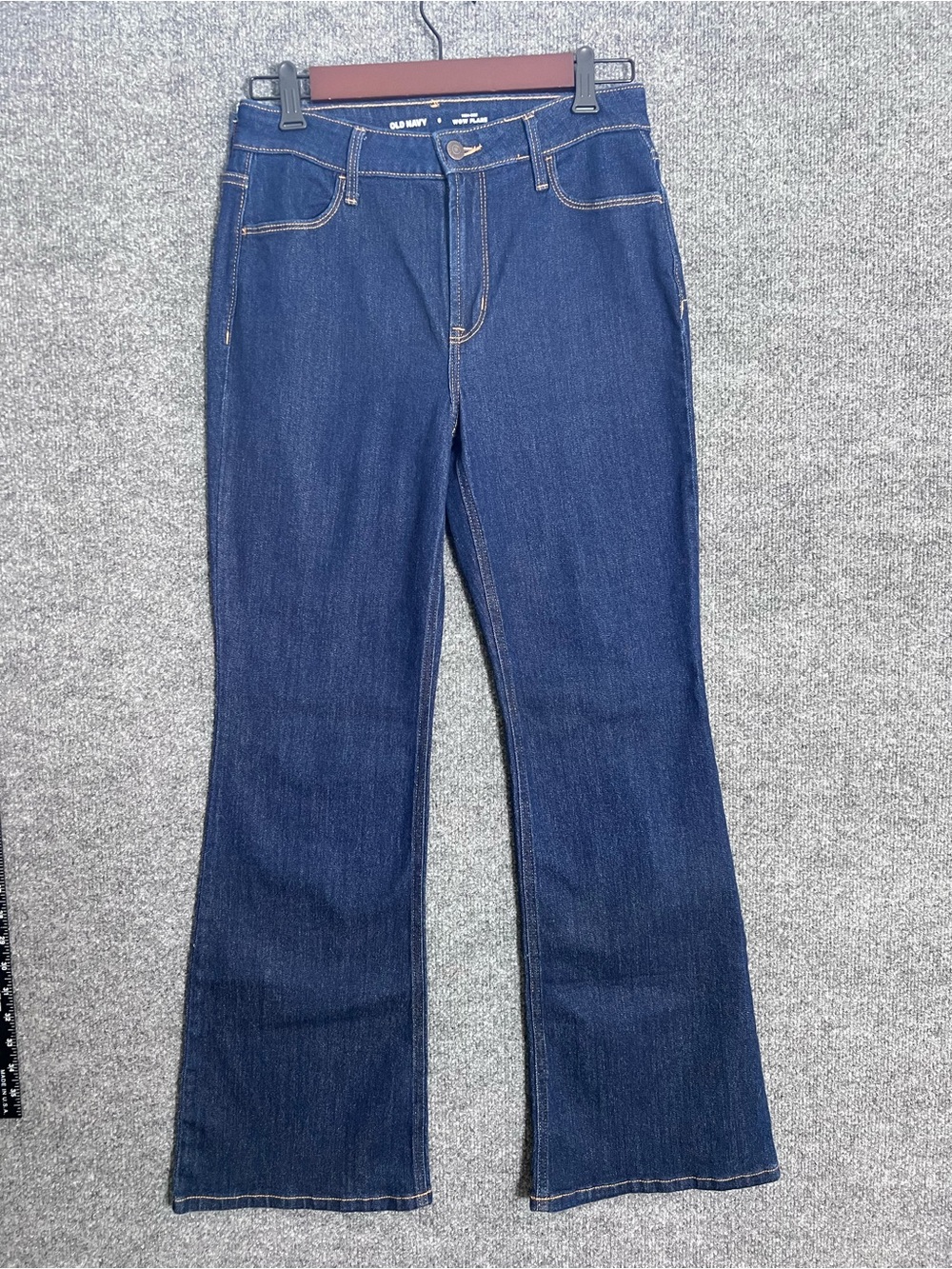 Old Navy WOW High-Rise Flare Jeans Women’s 6 Dark Wash Stretch Denim Bootcut